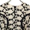 Unused CLANE Flower Pattern Five-quarter Sleeve Embroidery One Piece 1 Women Used