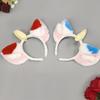 High Elasticity Plush Headbands Featuring Cute Mythical Ears Face Washing Soft Material Sensitive Skin Friendly