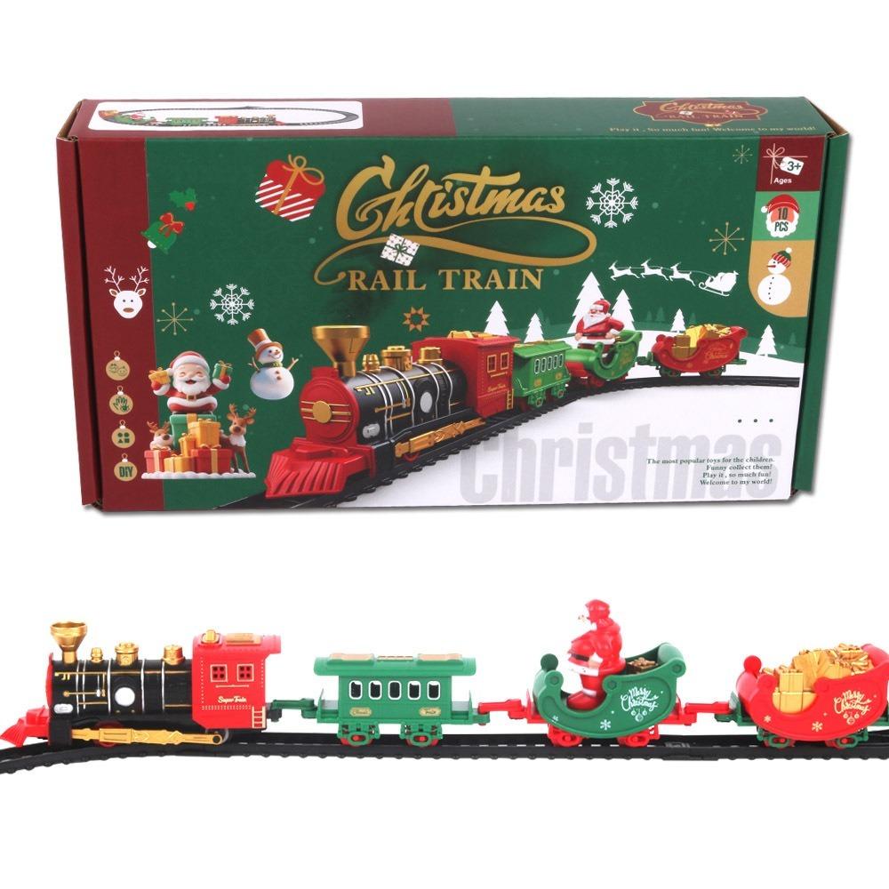Mini Electric Christmas Train Toy Electric Rail Car Children s Simulation Car Toy Children s Christmas Gift