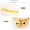 Korean Fashion Brass Gold -Plated Jewelry Smooth Starry Bell Children 'S Bracelet 