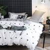 Heart Print Duvet Cover Set King Size Reversible Bedding Set Microfiber Modern 1 Quilt Cover Zipper Closure with 2 Pillowcases