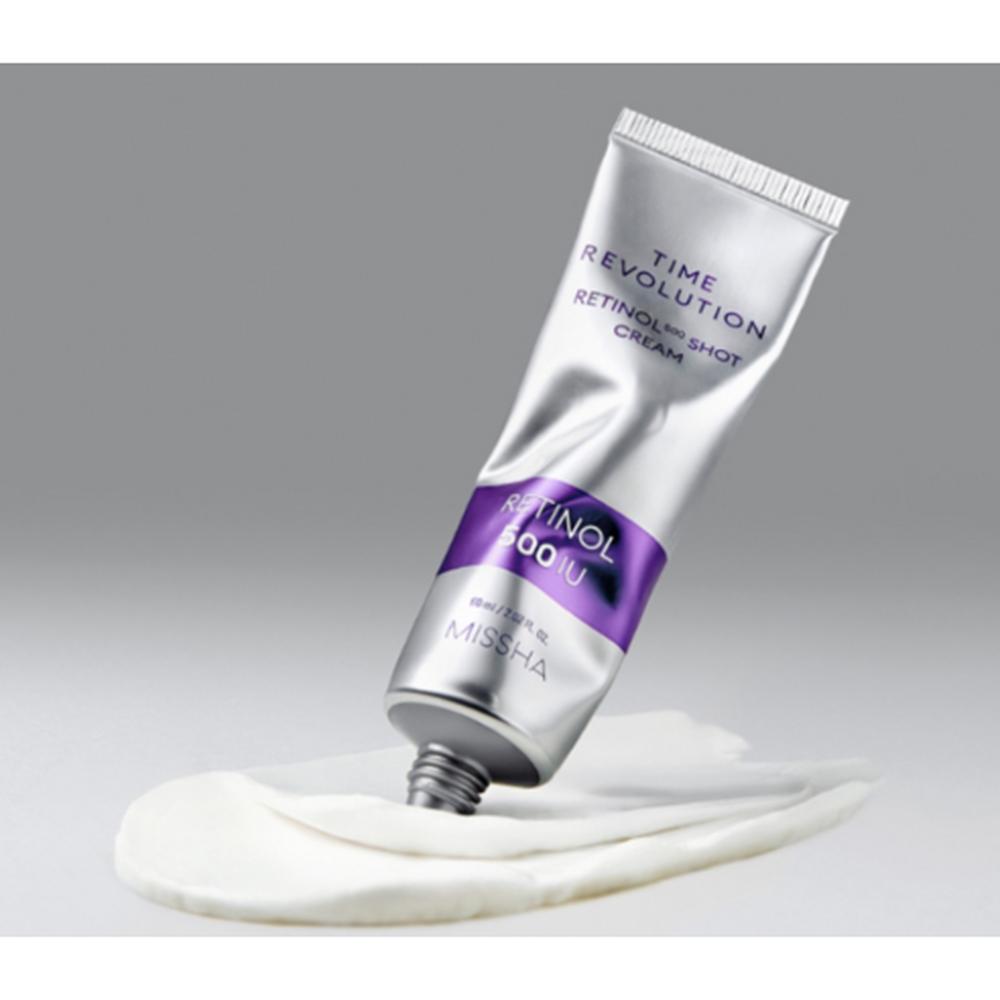 MISSHA Time Revolution 500 Shot Cream 60ml – Intensive Reparaturcreme, Straffende Pflege, Hautstärkende Formel, Koreanisch