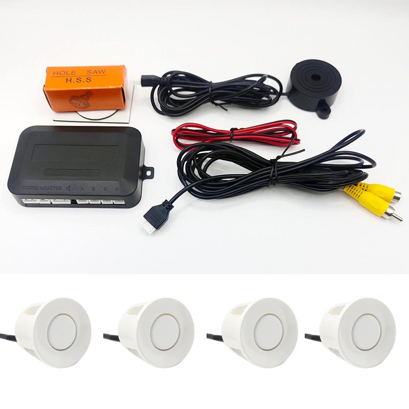 Video Parking Sensor Kit Car Reverse Backup Radar Assistance Auto Monitor Digital Display forMonitor Camera System