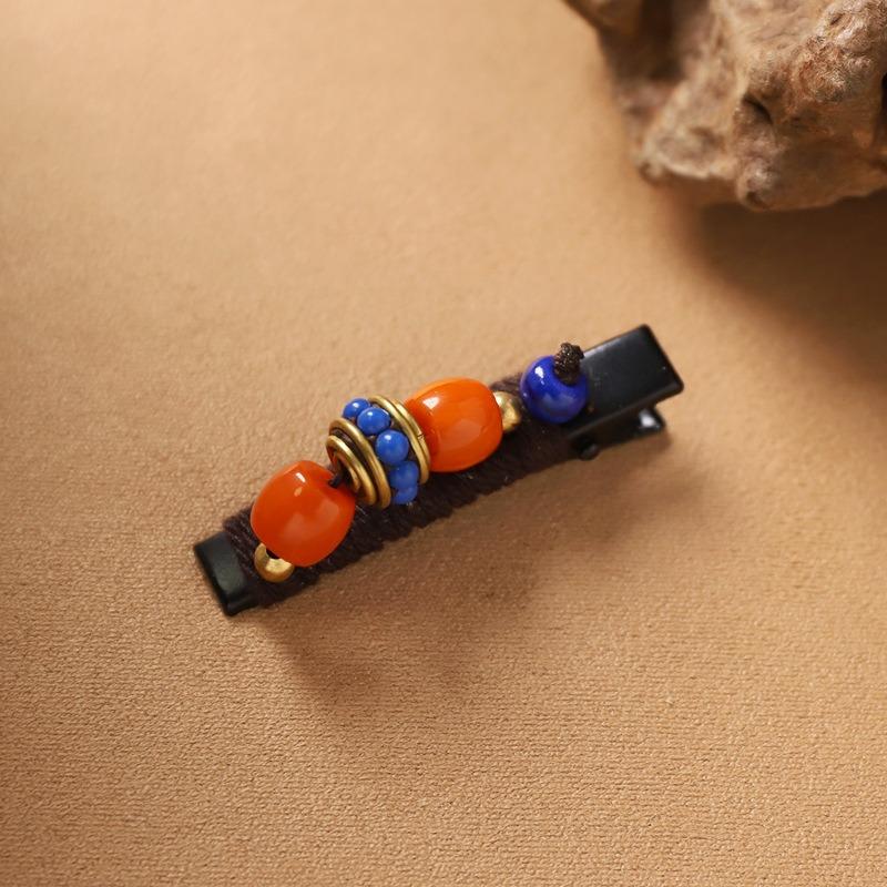 

Тибетская заколка ретро нишевая изысканная ручной работы экзотический стиль тибетские женские заколки для челки боковые заколки аксессуары для волос