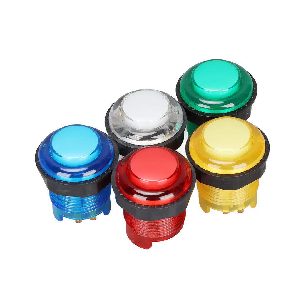 5pcs Arcade Push Buttons Professional LED Illuminated Push Buttons for Game Machine