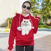 Autumn and Winter European and American Women's Clothing Pet Cat Parent-child Clothing Casual Pullover Sweater Hooded Dog Dog Jacket Men's Clothing