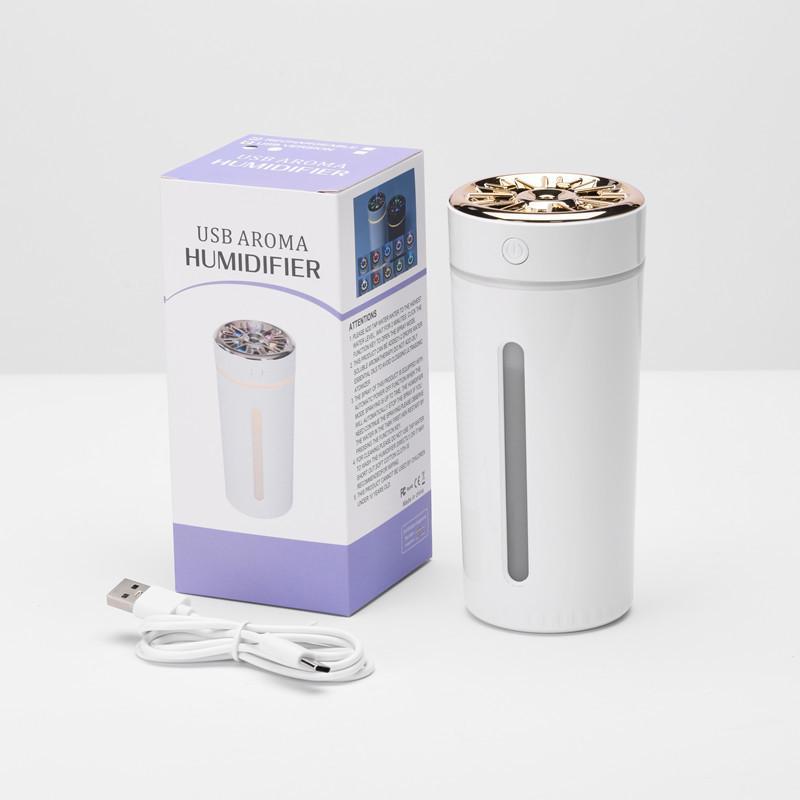 USB Portable Car Humidifier with Colorful Aroma Light