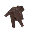 Kids Pajamas Set Cotton Long Sleeve Baby Underwear Autumn Winter School Sleep Inner Wear Tops Bottom Sleepwear for Boys