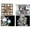 Christmas Ball Ornaments 44 Pcs Christmas Tree Decorations Set 2.4" 1.2" Shatterproof Colorful Plastic Balls for Holiday