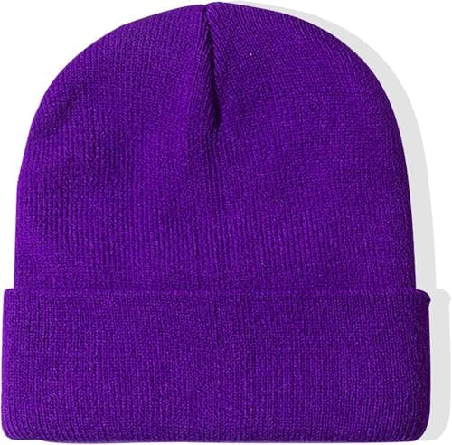 Rosoz Unisex Winter Beanie Cuffed Knit Skull Cap for Men and Women