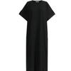 SHop   Women Frill Pleated Round Daily Easy Wear H Line sHort Sleeve Long Dress 