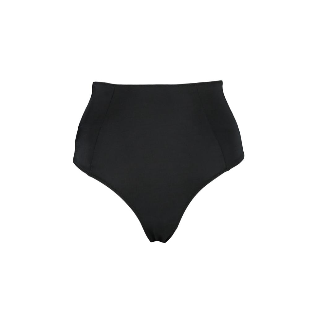 Černý spodní díl bikin s vysokým pasem Tbess21ba0070