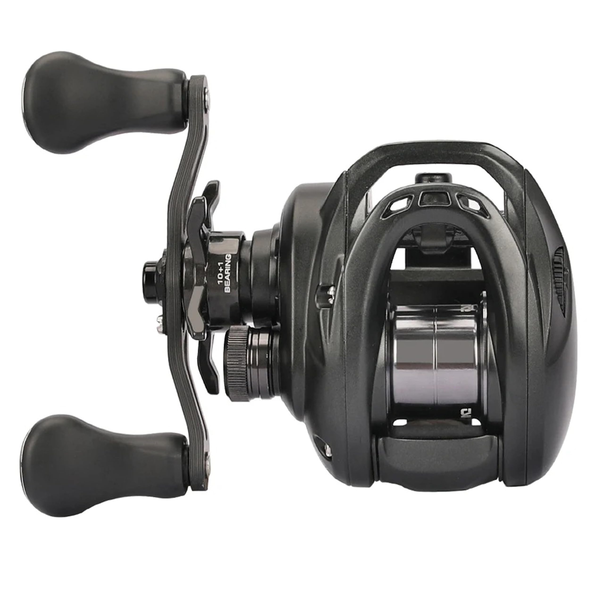 

Катушка TSURINOYA Dark Wolf PRO с карбоновым корпусом, BFS, 30 мм, с малым передаточным числом, сверхлегкая 4,6 г, шпуля, 7.1 (Черный, 7.1, Для левой руки) чёрный