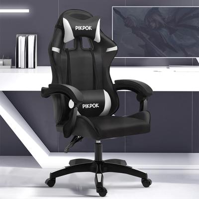 PikPok Játék PC Asztal Játék Dönthető Számítógép Magas Háttámlás Karfa Magasságállítás PU Bőr Sorozat Fekete és Szék, Szék, Szék, Szék, Szék,