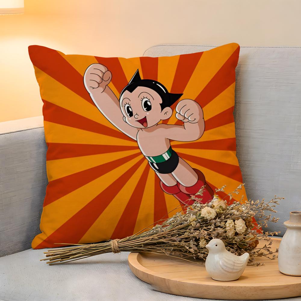 Cushion Cover Linen SkinFriendly Soft Decorative Case For Sofa Home Decor AAstroboy Anime Pillow Cover