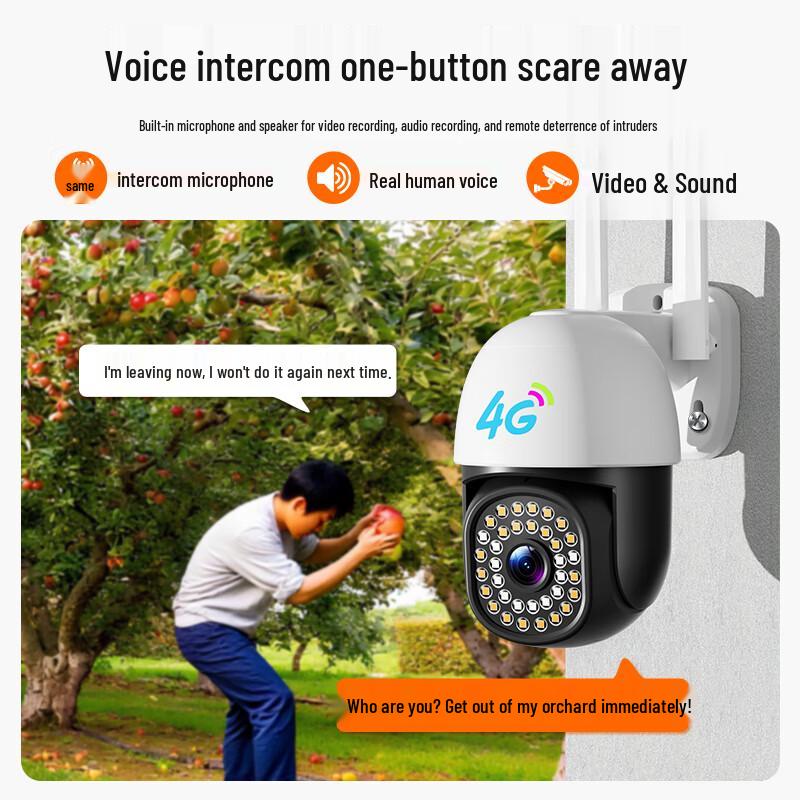 Haoqu 360° Outdoor & Home PTZ Security Camera with Night Vision CN plug (adapter included)