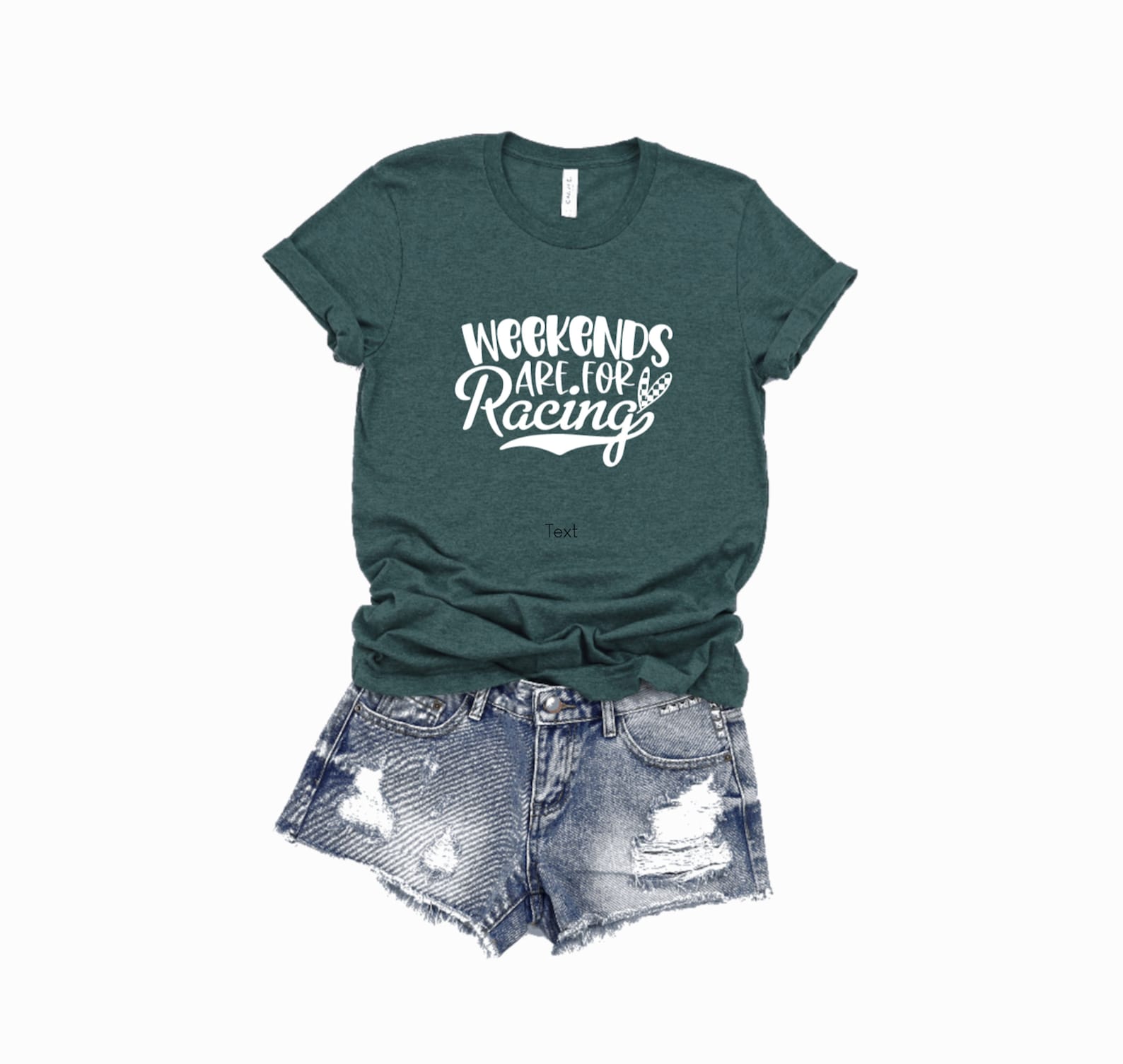 Weekends Are For Racing Unisex Short Sleeve Graphic Tee, Camoflauge, Camo, T-Shirt, Motocross, Nascar S
