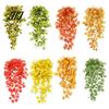 Decorative Hanging Vines for Store Display 5?Fork Artificial Maple Leaf Vine, Fake Foliage Wall Indoor Greenery Living Room Plant, Simulated