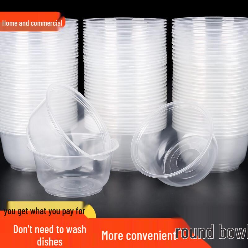 ZISIZ Disposable Food-Grade Plastic Bowl