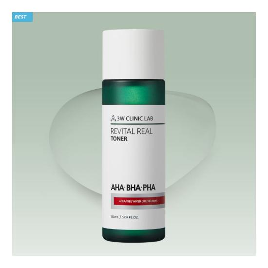 3w Clinic LAB 3HA Revital Real Hautpflege 5er Set