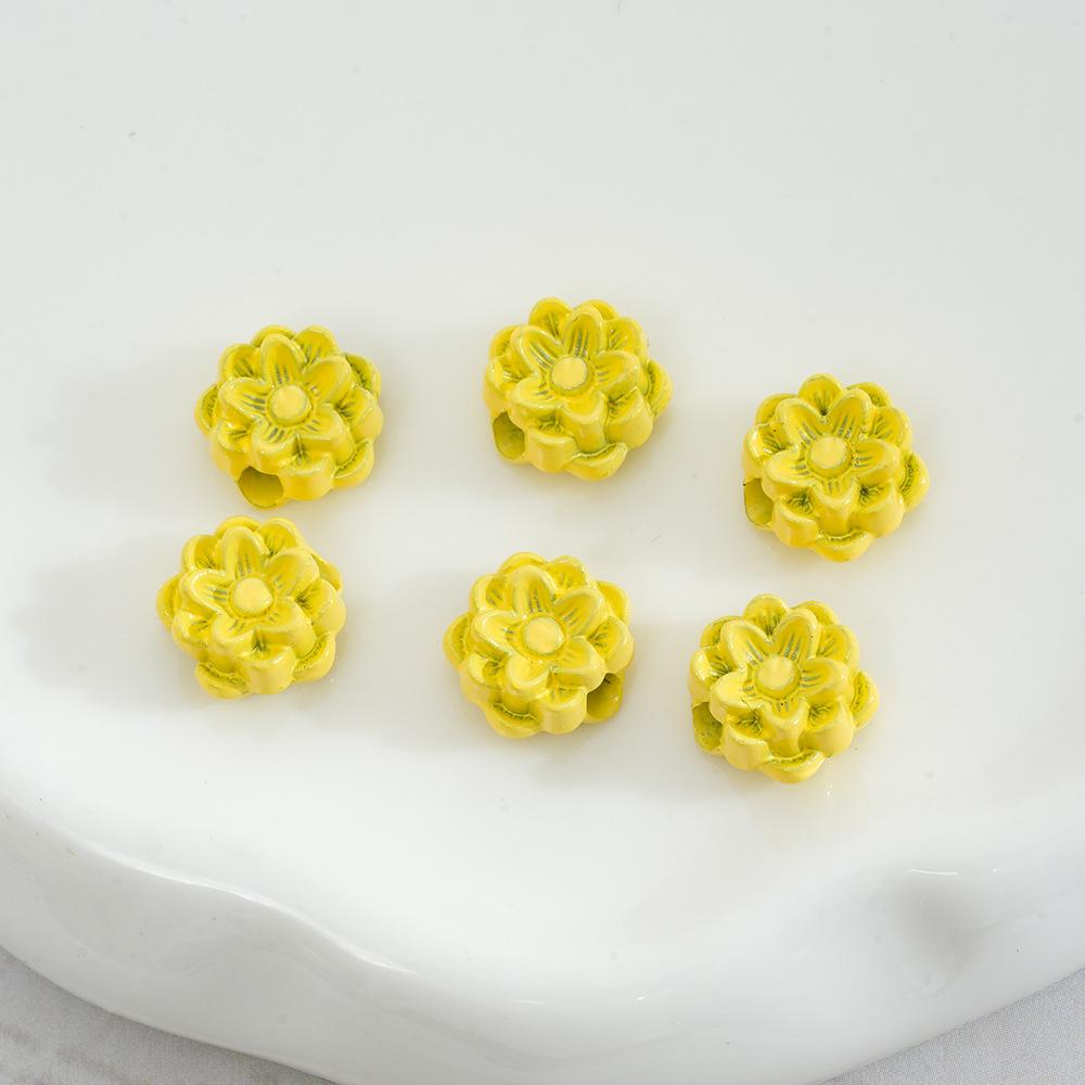 

Краска Сплав Макарон Лотос Бусины Сделай Сам Цепочка Ожерелье Ювелирные Изделия Девушка Сердце Свободные Бусины Материал Аксессуары Five.