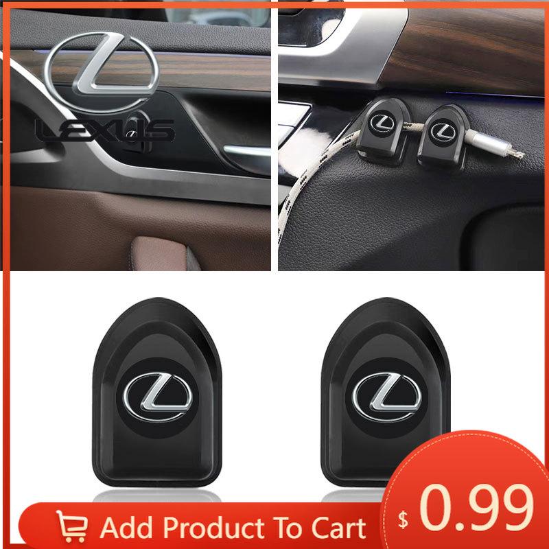 

Interior Stickers Mini Car Hooks USB Cable Headphone Key Storage Hooks For Lexus RX330 IS250 Ct200h ES300h RX350 IS300h NX300h R 2pcs