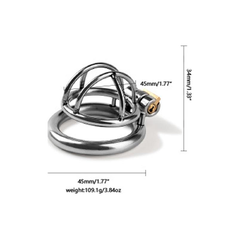 Adult Metal Stainless Steel Chastity Lock Male SM Sex Devices Supplies Penis Lock Bound To Prevent Cheating Men'S Chastity Cage