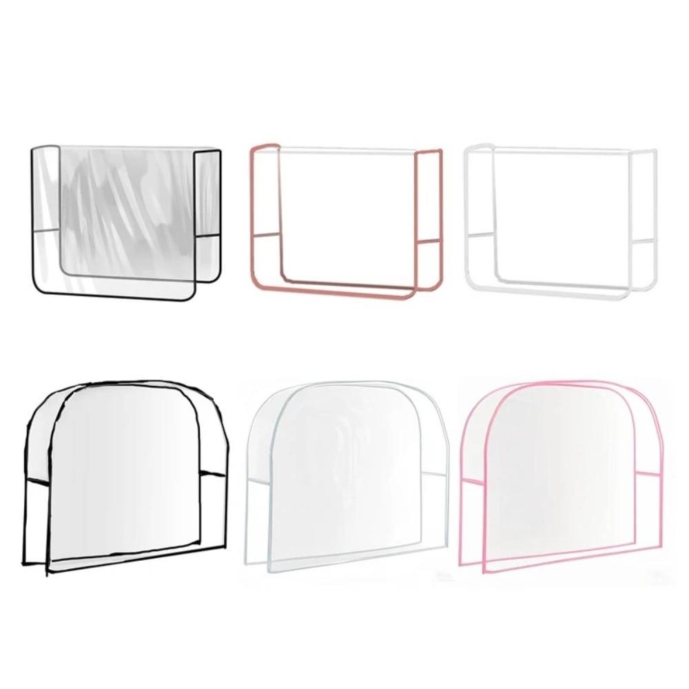 Transparent Barber Chair Backrest Cover Dustproof Anti-Scratch Salon Chair Protective Cover Square/Round Wear-resistant