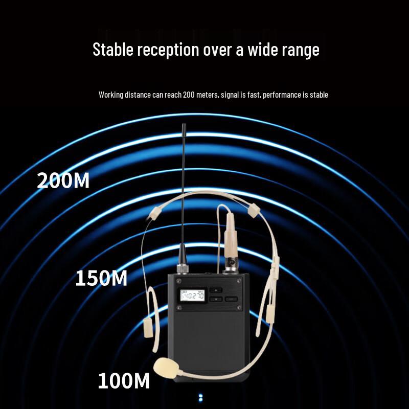 DAIPU DP-EW700 UHF Wireless Dual Headset Conference Microphone System (CN Version)