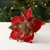 New Christmas Decoration Flower Big Leaf Simulation Flower Christmas Tree Decoration Scene Layout Festival Party DIY Decorations