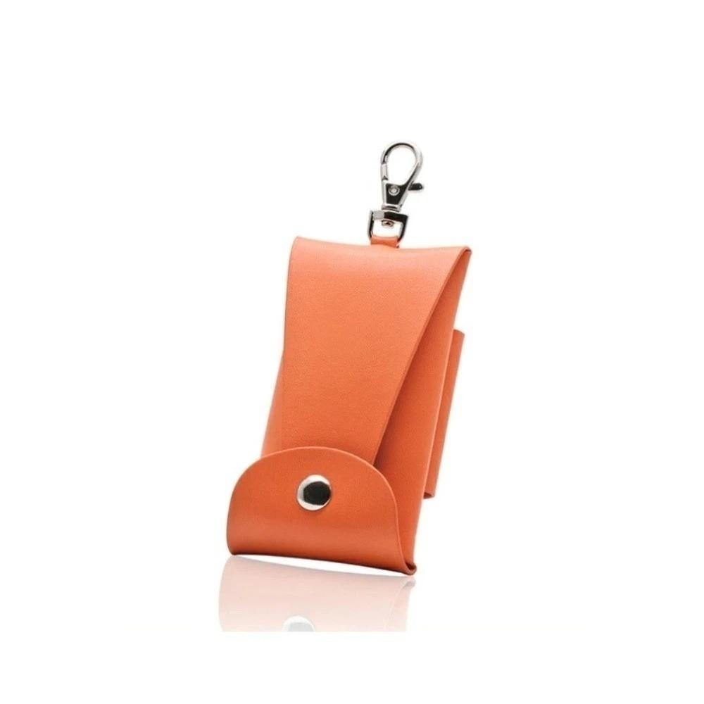 Expandable PU Leather Key Case Anti-Loss Storage Bag Car Key Key Storage Case  Key Pouch Storage оранжевый