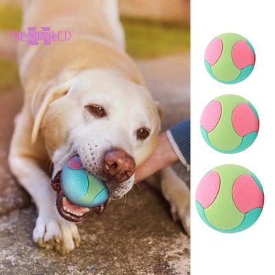 Pelota para perro para limpieza de dientes, juguete interactivo para rechinar los dientes, alivio del aburrimiento, resistente a las mordeduras, muy rebotante