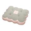 Autumn And Winter Thickened Warm Seat Cushion Cute Biscuit Flower Tatami Seat Cushion Office Waist Sofa Chair Cushion