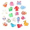 Cute Cartoon Jelly Color DIY Resin Slime Charms Artificial Sea Animal Flat Back Accessories for Souvenirs