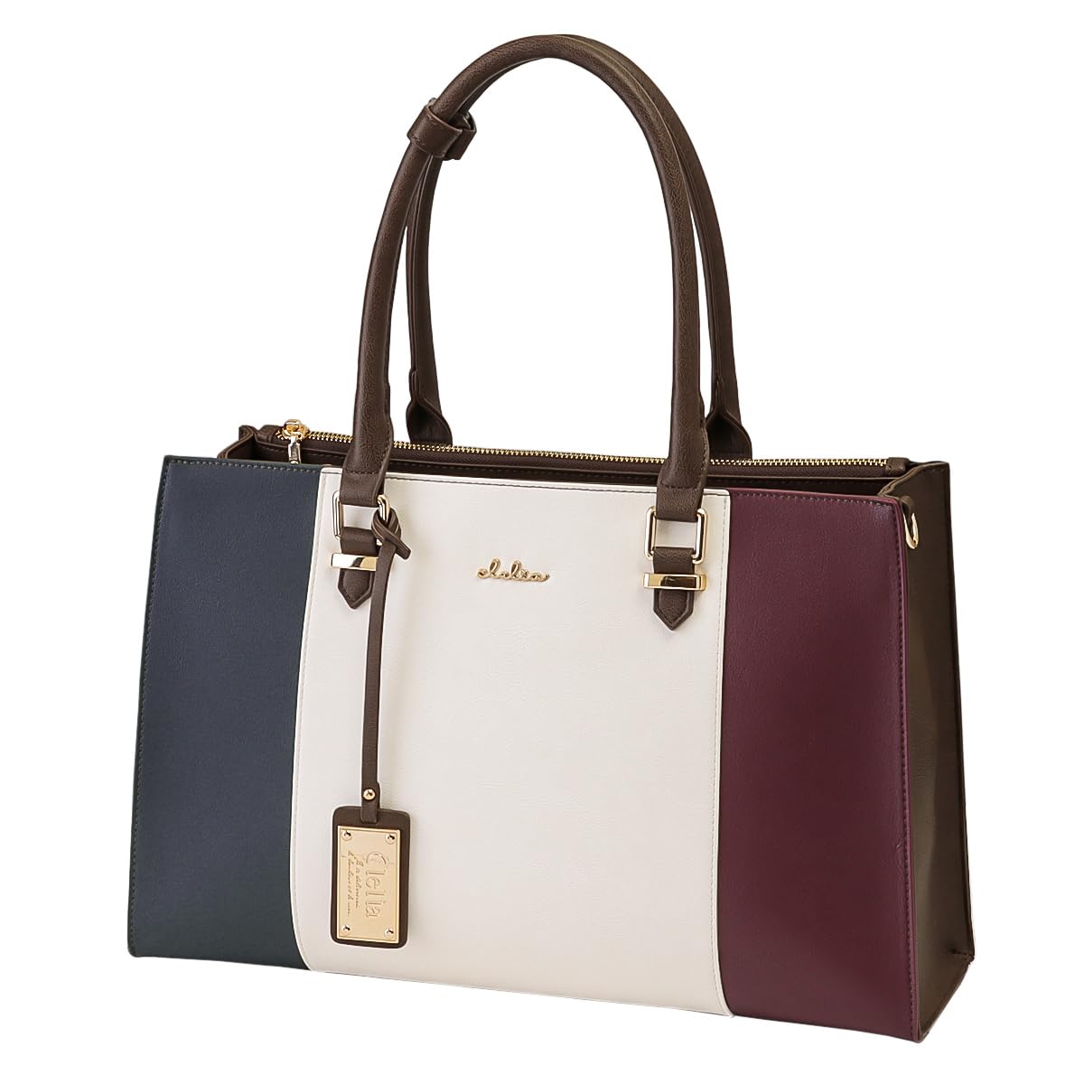 

Tote Bag Tricolor Large Capacity A4 Compatible 2way Shoulder Bag Liberte Series [Cleria] Women s [CL-22772] (Royal Marine)