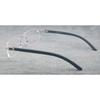 RSINC Imported men Rimless Eyeglass wood metal eye-ware Black - Silver | CT00521 C1 53-18-145 CART-5 A2