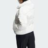 Adidas Oryginalna kurtka puchowa damska w jednolitym kolorze, błyszcząca, luźna, ciepła, z długim rękawem, 600 cuin, odzież wierzchnia, biała IU4798