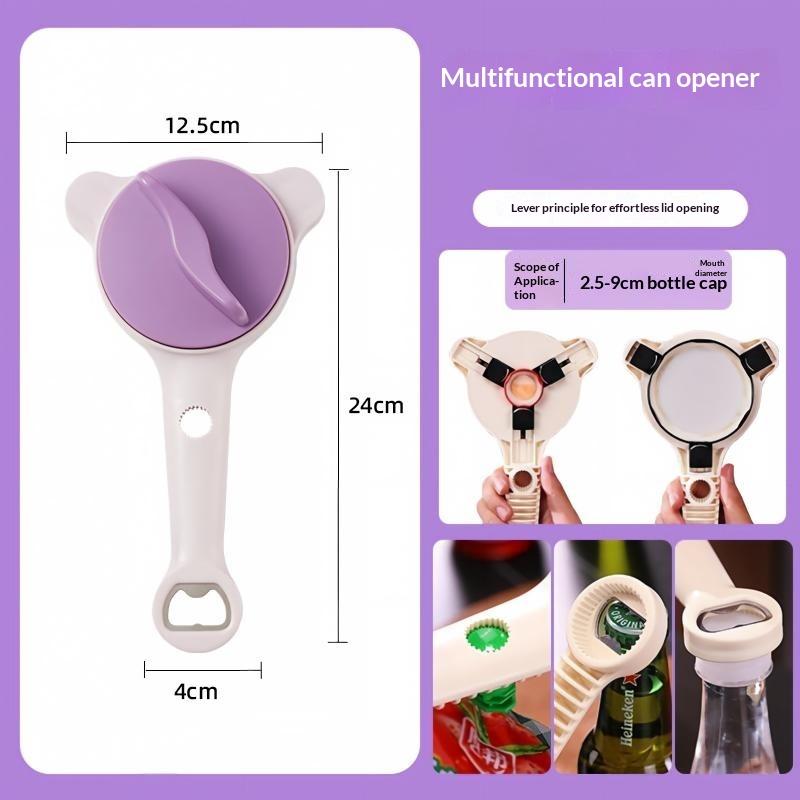 Adjustable Jar Opener Anti Slip Labor Saving Manual Bottle Cap Remover For Home Kitchen Sauce Pickle Bottle Opening Tools