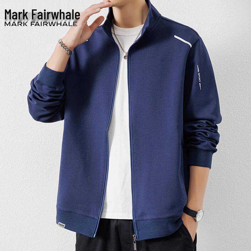 Mark Fairwhale Men's Stand-Up Collar Loose Casual Jacket