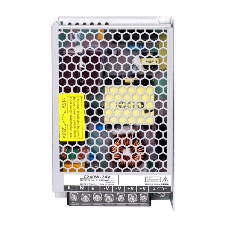 High Output 24V 3D Printer Power Adapter Metal Construction Enhances Meshed Heat Dissipation Low Noise Compactly 1