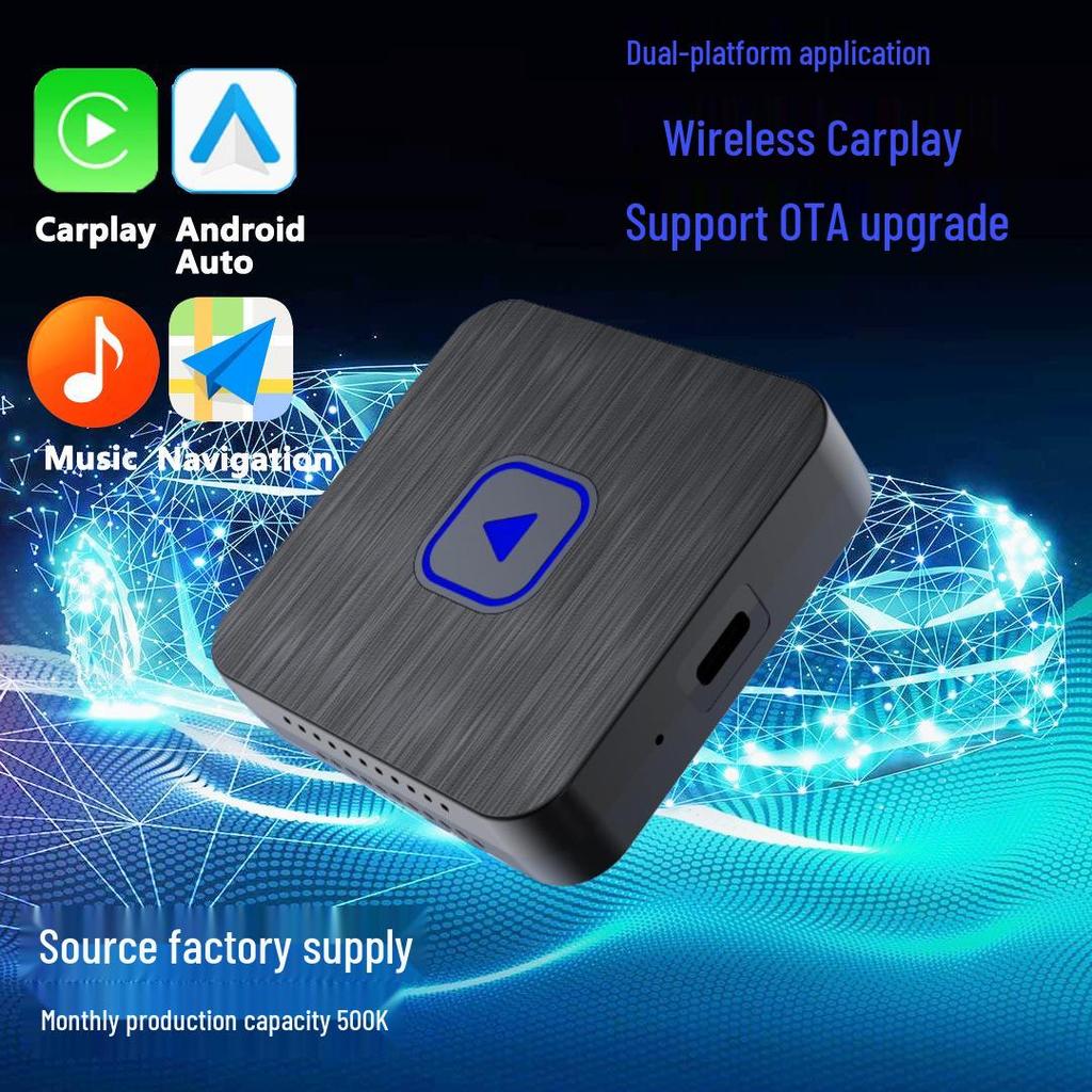 2025 Cross-Border 2-in-1 Wireless CarPlay & Android Auto Adapter
