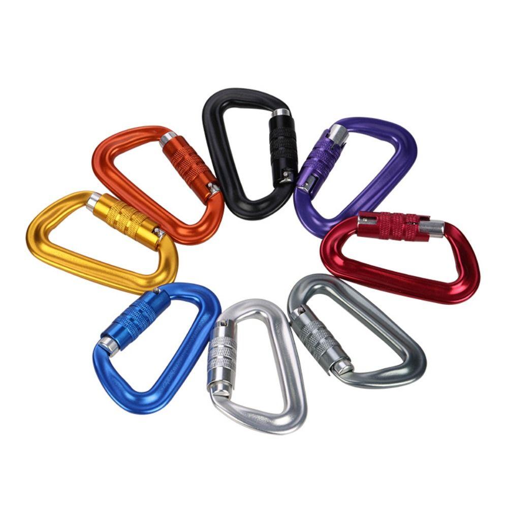 D-shaped Hammock Hook Aviation Aluminum Outdoor Sports Buckle Professional Carabiner  Fishing