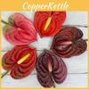 Anthurium Andraeanum Linden Fake Flower With Soft Material For Event And Home Styling
