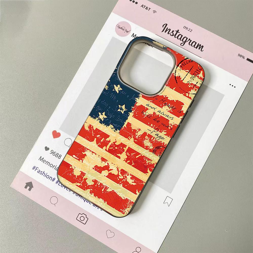 

American Flag Phone Case For IPhone 11 12 13 Pro Case 14 15 Plus 16 17 Pro Max 17Air Case Silicone Soft Clear Shockproof Cover iphone 15 ProMax