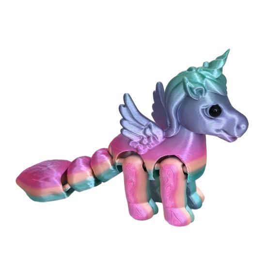 

Подвижные суставы Фигурка Летающей лошади 3D-печать Статуэтка Летающего пони Снятие стресса Непоседа Игрушка Образовательная Модель животного Настольное украшение Орнамент I