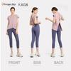 MORGEN SKY Yoga Backless Yoga Open Bow Short Perfect for and YJ018 Women's Top, Shirt, Back, Tie, Quick-Drying, Moisture-Wicking, Sleeve, Yoga,