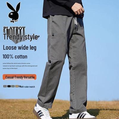 Men's Straight-Leg Loose Fit Casual Cargo Pants