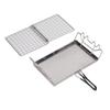 Camping Stove Toaster Foldable Portable Stable Structure Stainless Steel Outdoor Stovetop Toaster for Picnic