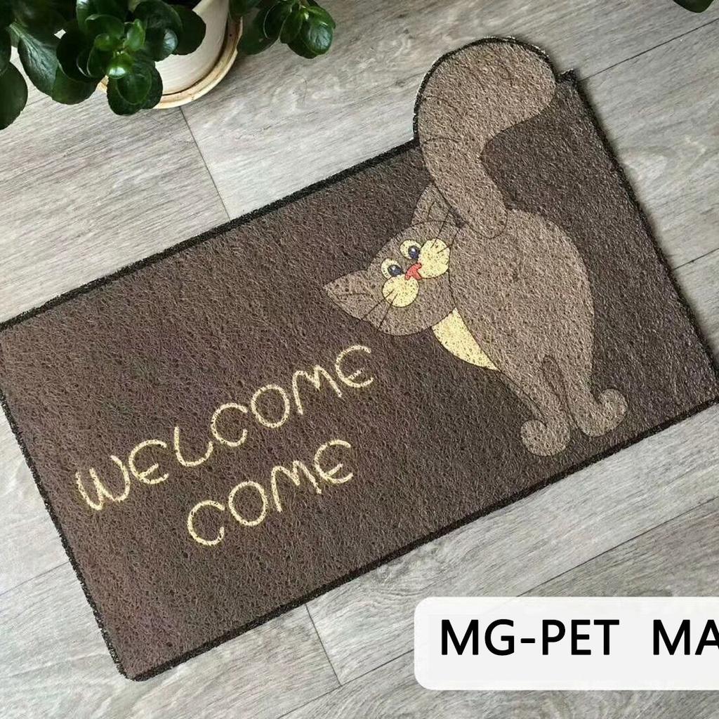 Cartoon Welcome Entrance Doormats Carpets Rugs for Home Bath Living Room Floor Stair Kitchen Hallway Non-Slip Cat Dog Pet Gamer