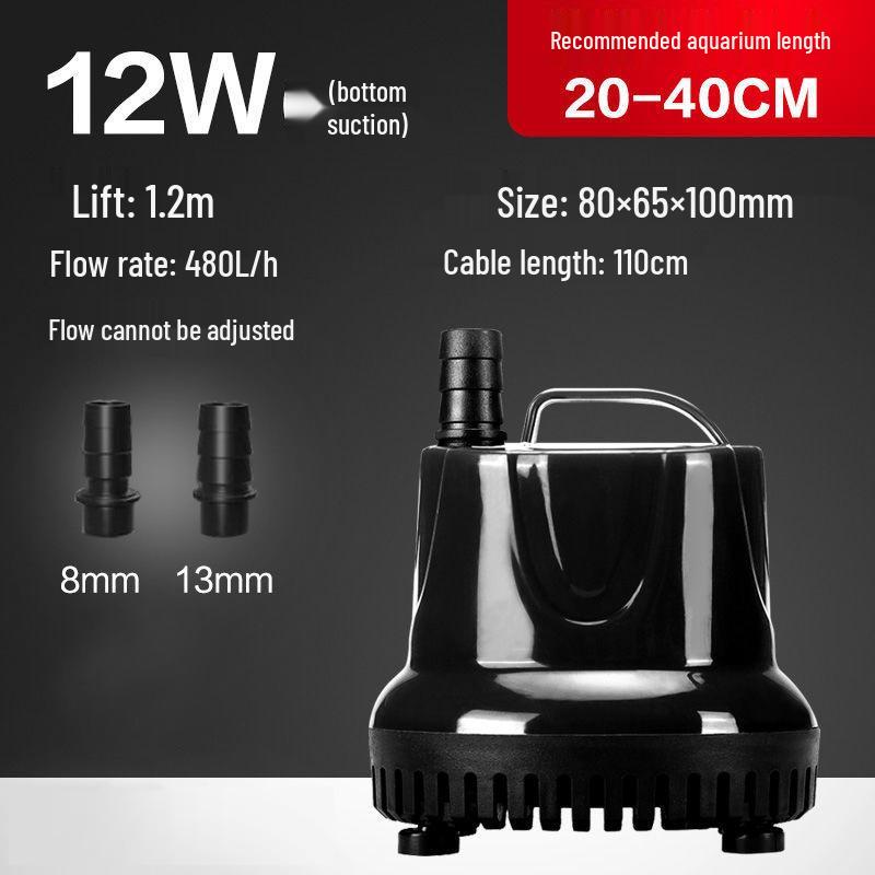 Silent Mini Submersible Water Pump for Goldfish Tanks, Small Rockeries, Waterfalls, Fountains, and Circulation Filters